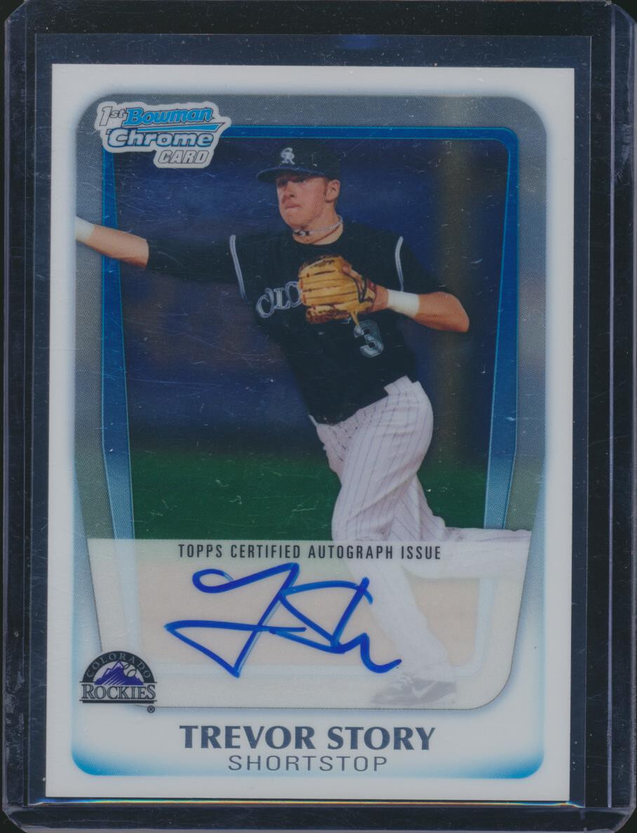 2011 Bowman Draft Chrome Prospects Auto Trevor Story #BCAP-TS Auto