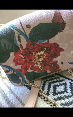 Fiorelli Floral Purse. Gold Chain Crossbody.  HandBag. Women's Accessories.