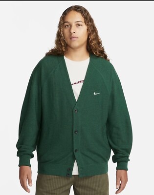 Nike Size Medium Nike SB Skate Cardigan, Gorge Green, DQ6306-341