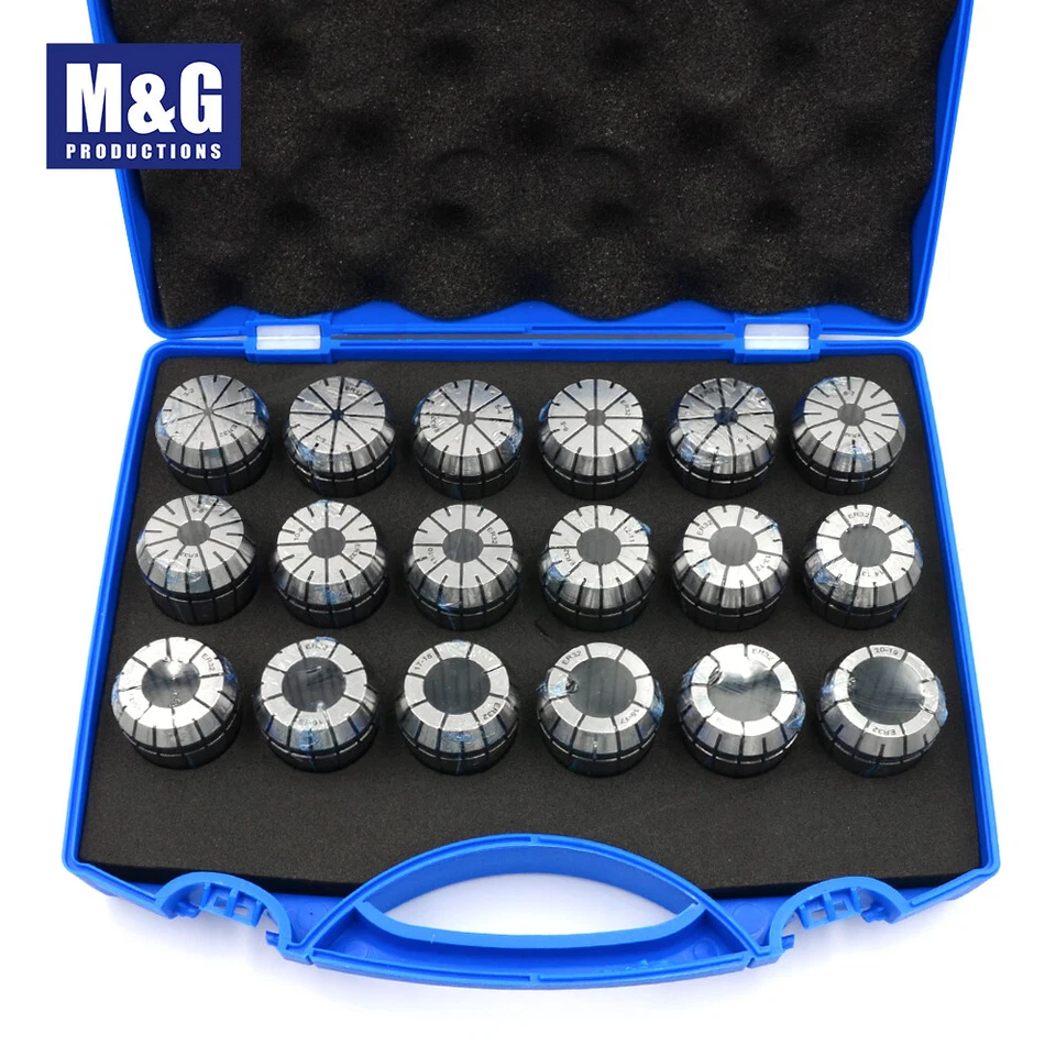 High Precision ER32-K18 ER32 Milling Collet Set，3-20MM by 1MM Tolarence 0.008MM - Image 2 of 4