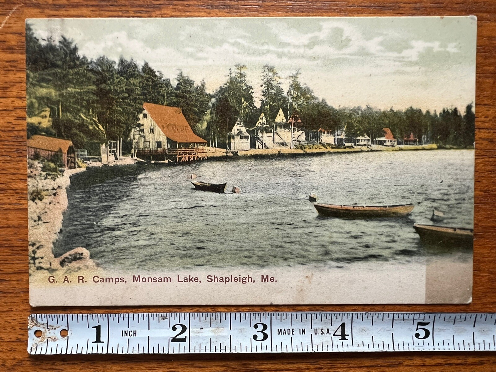 Antique Postcard G.A.R. Camps Monsam Lake Shapleigh Maine Unposted eBay