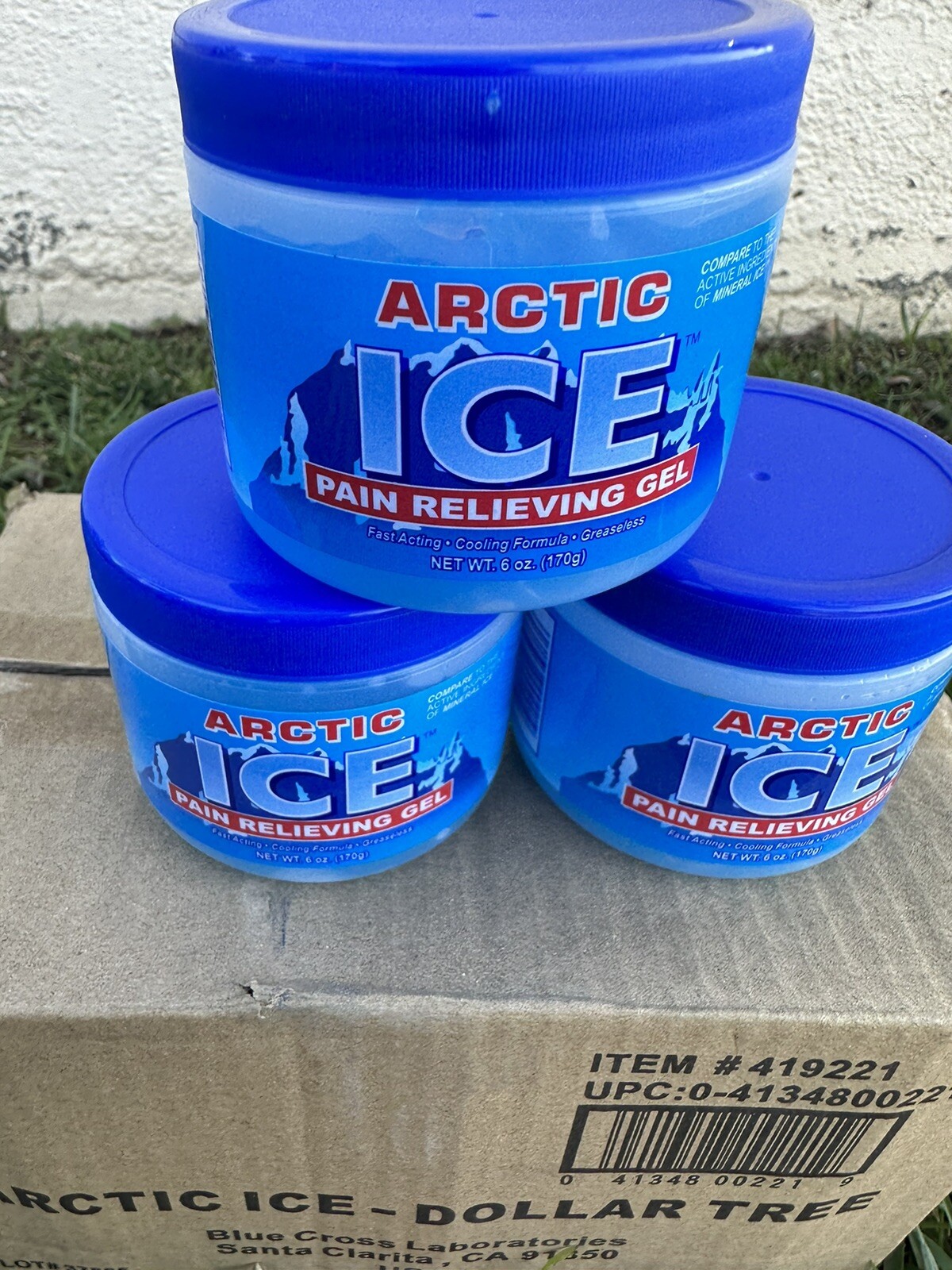 Lot Of 3 ARCTIC ICE Pain Relieving Gel Fast Acting Cooling Formula