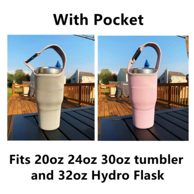 Tumbler Holder with Pocket for 30oz Yeti RTIC Polar Camel brand