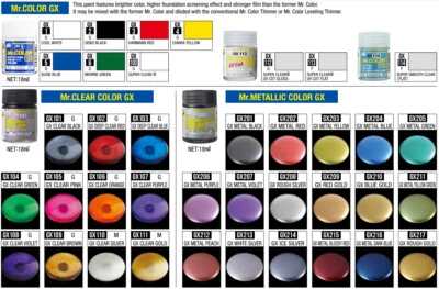 Mr. Hobby Mr. Color GX Paint Series 18ml