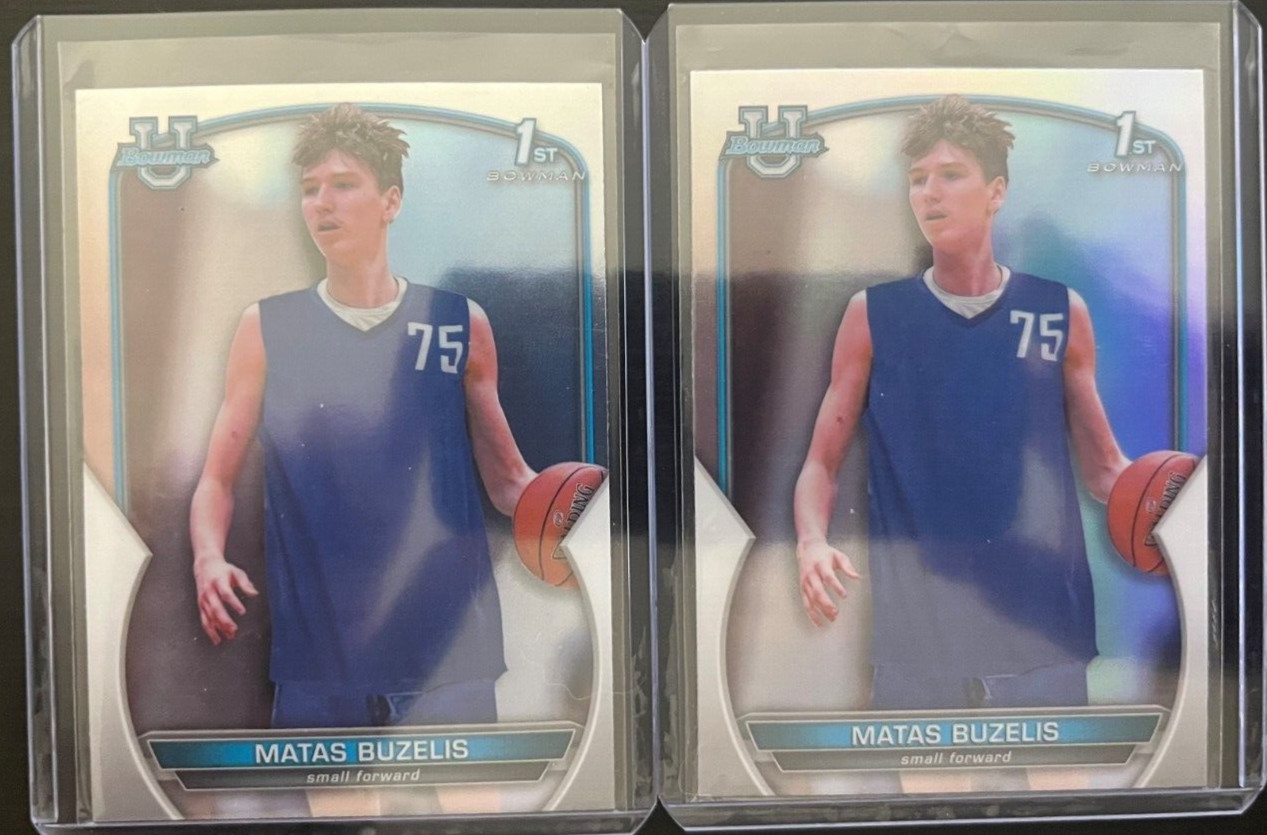 2022-23 Bowman University Chrome #84 Matas Buzelis 1st Bowman 2024 NBA DRAFT
