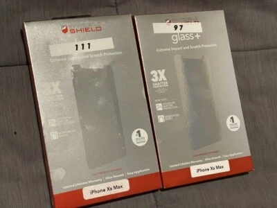 Lot of 2 ZAGG Screen Glass Protector Advanced for iPhone XS Max 11 Pro Max - Image 1 of 2