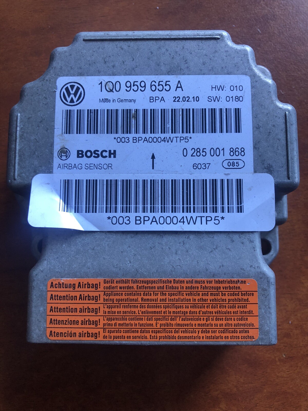 Volkswagen Eos Airbag module eBay
