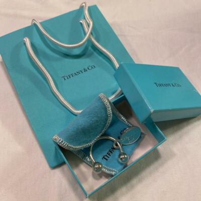 Tiffany & Co. キーリング シルバー925 Tiffany & Co. Sterling Silver 925 Key Ring TIFFANY Box and Shopper