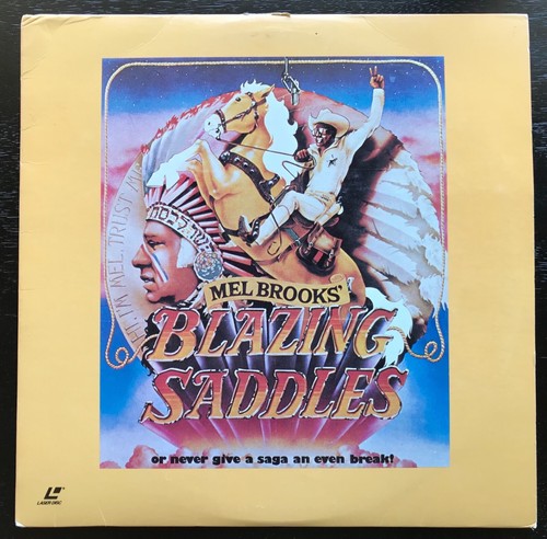 BLAZING SADDLES Laserdisc MEL BROOKS GENE WILDER MADELINE KAHN WARNER HOME VIDEO