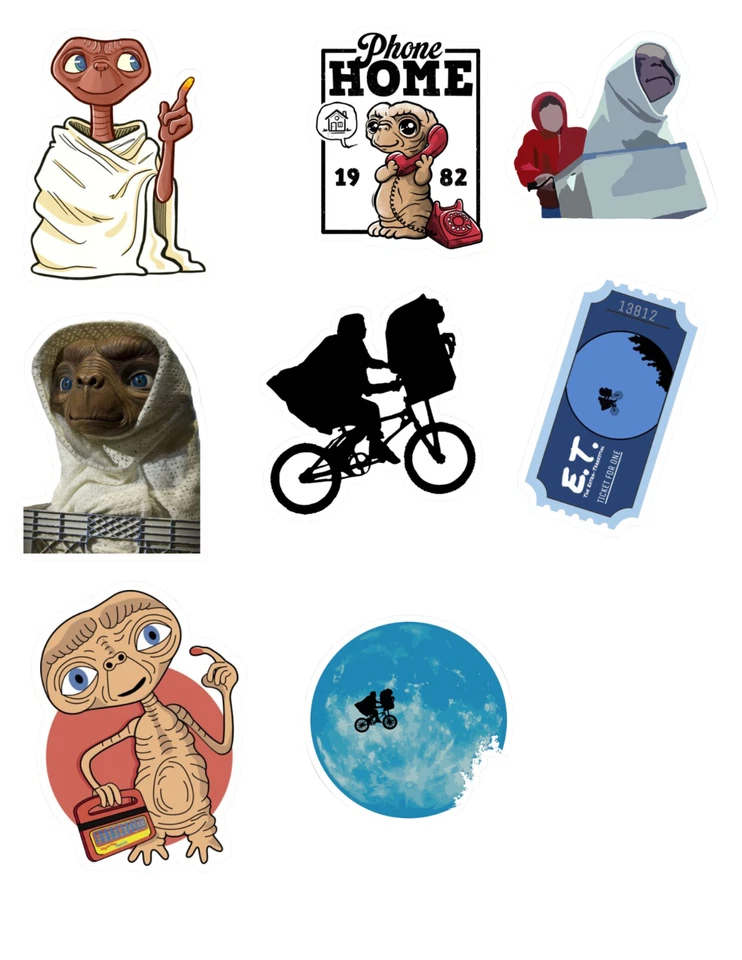 ET 80's Movies Sticker Pack