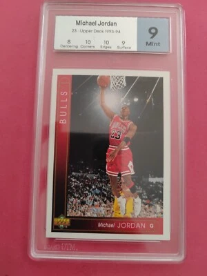 Michael Jordan Graded 9 Mint Upper Deck 1993-94 Chicago Bulls Mtg - Photo 1/4