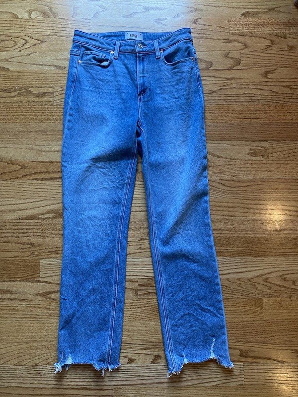 Paige cindy crop jeans Sz 28 EUC