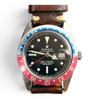 Rare Vintage Rolex GMT Master Steel 40mm Black Chapter Ring Watch 6542 Year 1959