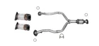 Fits Lexus SC430 4.3L Y Pipe & Catalytic Converters 2002 TO 2010