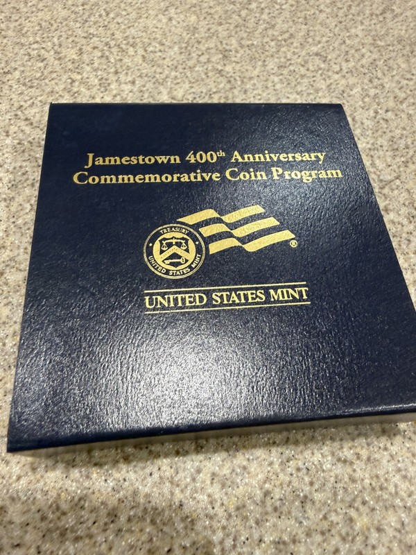 2007 Jamestown $5 Proof Gold Coin in Gov. Packaging w/ COA