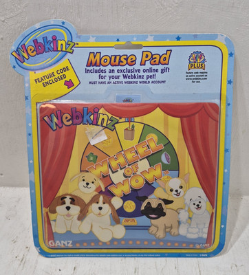 Unopened Webkinz Wheel of WOW Mouse Pad w/Unused Code Ganz Computer Game Merch