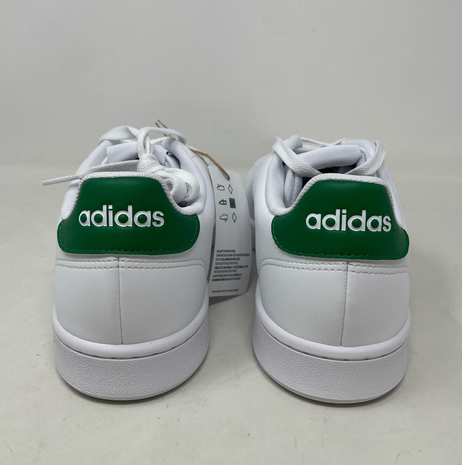 adidas Advantage Cloud White/Green Men’s 10 GZ5300 Classic Court Sneaker