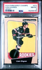 2024 UD PARKHURST CHAMPIONS JERSEY #277 LIAM OHGREN PSA 8