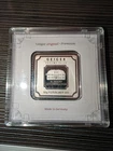 Geiger 50 Gram Silver Square Bar .999 Fine Silver Sealed Assay Made in Germany