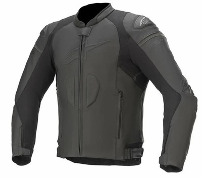 Alpinestars GP Plus R V3 Leather Motorcycle/Motorbike Jacket - Black / Black