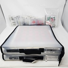 14 LBS Lot Totally-Tiffany ScrapRack 2 Binders/Stickers/Stamps Storage Pockets