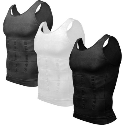 Atmungsaktive 3er Set Kompressionsshirts - Optimaler Body Shaper für Männer