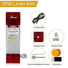 Actual Output 10W 12V Laser Module Head Engraver PWM 445nm For CNC Laser Machine