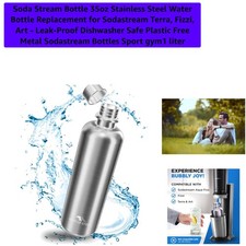 Elegant 35oz Stainless Steel Sports Bottle for SodaStream Devices - BPA-Free