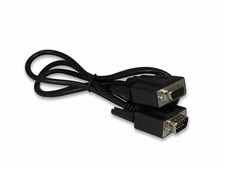 YCS basics Black 3 Foot DB9 9 Pin Serial / RS232 Male/Female Extension Cable