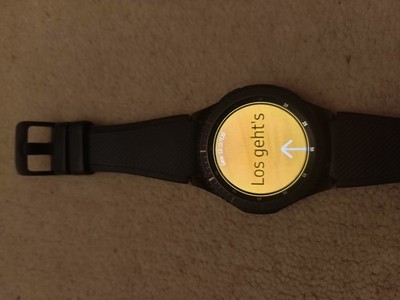 SAMSUNG Gear Sport SMARTWATCH Uhr Unisex Fitnessuhr, schwarz & blau, TOP Zustand