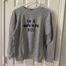 80's I'm a Toys "R" us Kid Grey Crewneck Sweatshirt Adult Small or Kids X-Large
