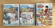 2 for 1 Power Pack x2 & Big Beach Sports Double Pack - Rare CIB Nintendo Wii Lot