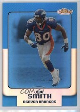 2006 Topps Finest Blue Refractor 278/299 Rod Smith #89 is2