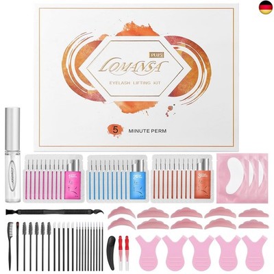 Lomansa Wimpernlifting Set, Lash Lifting Set, 2 in 1 Augenbrauen und