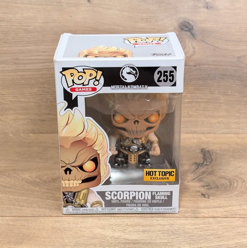 Funko Pop! Games Mortal Kombat X Scorpion Flaming Skull #255 Hot Topic Exclusive