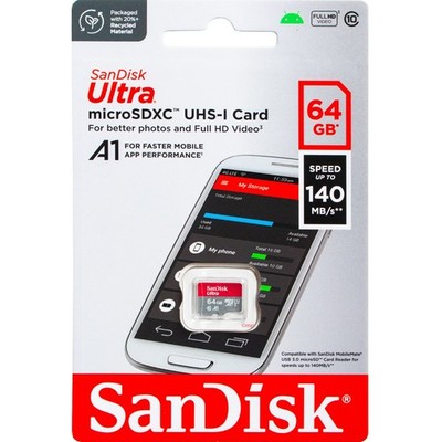 SanDisk Ultra 64GB MicroSDXC Speicherkarte Micro SD Speicherkarte Karte MicroSD
