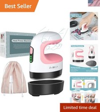 Portable Mini Heat Press Machine - 3 Heating Modes Auto Off Safety Feature