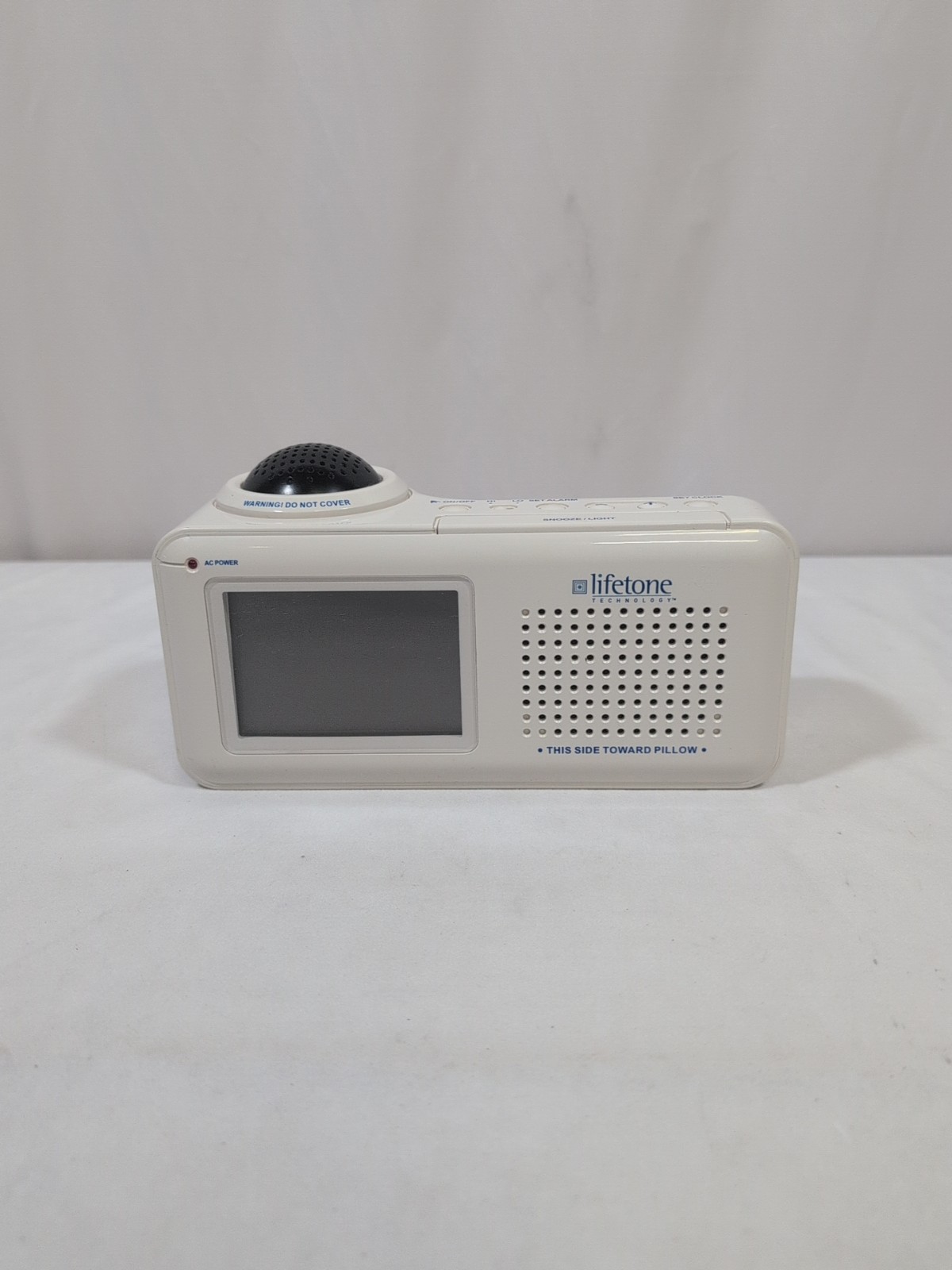 Lifetone Bedside Fire Alarm & Clock Model HLAC151  Base Stat