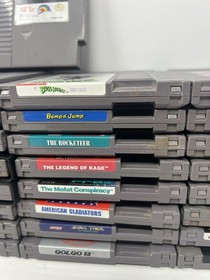 Huge 50 NES game lot, Punisher, Alien 3, Adult Collection, Tested Working!