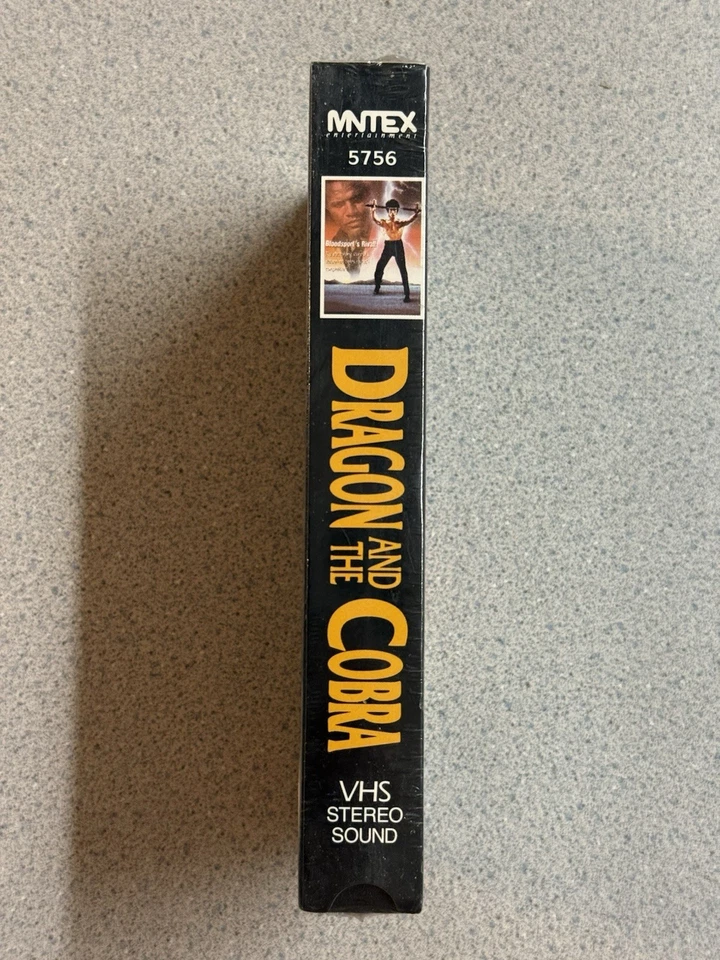Dragon and the Cobra VHS — Sealed — Bruce Lee & Fred Williamson - Image 3 of 4