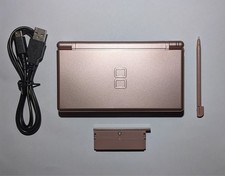 Nintendo DS Lite Authentic Tested Metallic Rose Charger US Seller