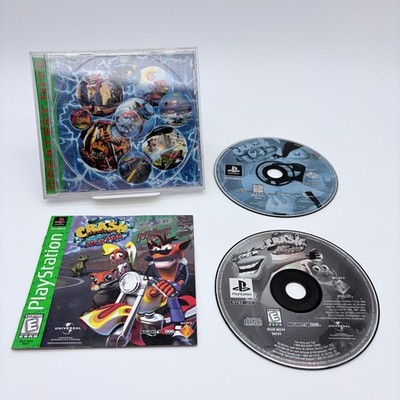 Sony Crash Bandicoot 2 & 3 Warped PS1 OS Black Green Greatest Hits VTG Bundle