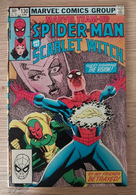 Marvel Team-Up #130 Comic 1983 Scarlet Witch Vision BYRNE CLAREMONT COCKRUM B4P3