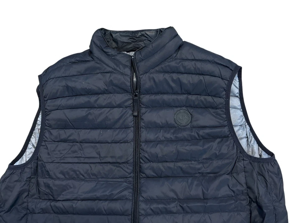 Armani Exchange Men's Puffer Goose Down Quilted Packable Vest Jacket Size XXL - Image 2 of 4