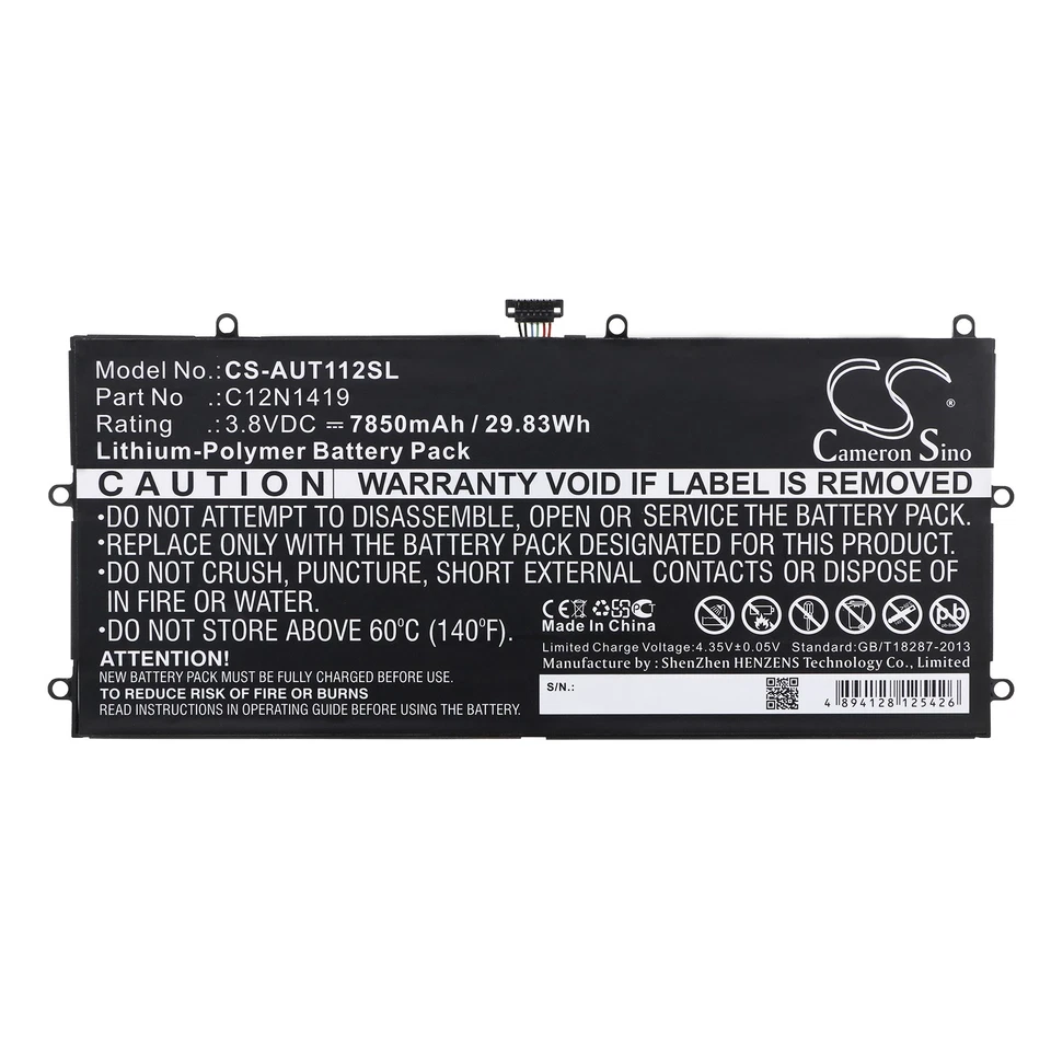 Battery for Asus Transformer Book T100 Chi T100CHI-FG003 0B200-01300200 C12N1419 - Image 3 of 4