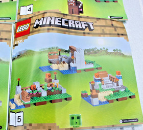 Incomplete 21135 LEGO Minecraft:The Crafting Box 2.0 Bags,3,4,5 Only 4 Books/Box