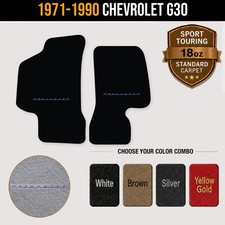 Avery Grand Touring Vintage Script Logo Front Floor Mats For 1971-1990 G30 Aqs
