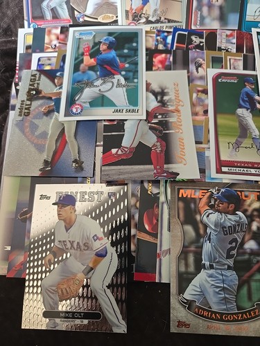 100 Card Texas Ranger Lot.various Yrs And Manufacturers  - Picture 5 of 5
