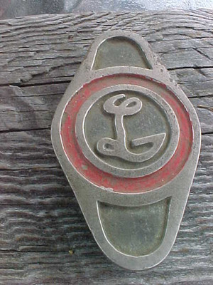 ORIG 1920s LAHER AUTO SPRING COMPANY  LASCO LOGO BUMPER GUARD VGC RARE ORIG LOGO