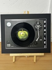 Paul McCartney Live And Let Die  Genuine 7"  Vinyl on a Record Print Beatles